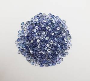 Cuentas de piedras preciosas sueltas facetadas de corte ovalado de tanzanita Natural de 4x5mm para fabricación de joyas, piedra de tanzanita calibrada del fabricante - Product Image 3