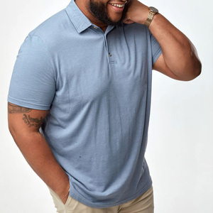 Polos personalizados para hombre con aspecto de ropa de calle OEM Fit Material de algodón Logo Branding y opciones de etiqueta privada - Product Image 3