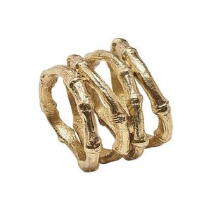 Modern minimalist metal <b>napkin</b> ring design for sophisticated dining decoration and special occasions <b>birthdays</b> or anniversaries - Product Image 2