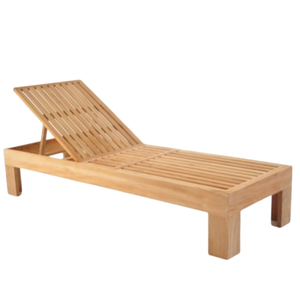 Chaise longue en teck en vente chaude, chaise longue de jardin pour patio extérieur, pour se détendre à l'hôtel et à la plage, solide et durable - Product Image 3