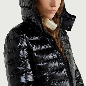 Chaquetas acolchadas personalizadas de alta calidad para mujer para invierno, nuevo diseño con decoración bordada, Material de nailon de poliéster impermeable - Product Image 5