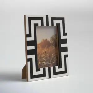 Cadre photo personnalisé incrusté de résine, design artisanal de qualité supérieure avec finition polie, écologique, avec boîte-cadeau avec logo - Product Image 4