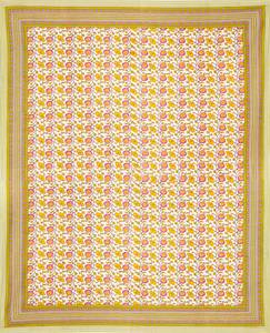 Jaipuri ชุดผ้าปูเตียงขนาดคิงไซส์100% ผ้าฝ้ายออร์แกนิคแบบดั้งเดิมชุดผ้าปูเตียงพิมพ์ลายแบบบล็อก - Product Image 5