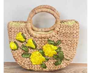 Sac de jacinthe d'eau pour les amateurs de mode écologique avec un sac de jacinthe d'eau de conception artisanale naturelle prêt pour l'exportation en commandes en gros - Product Image 3