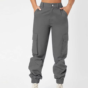 Nueva moda 2205 cómodos pantalones de chándal transpirables de secado rápido Pantalones de mujer cómodos pantalones Cargo informales al por mayor - Product Image 1