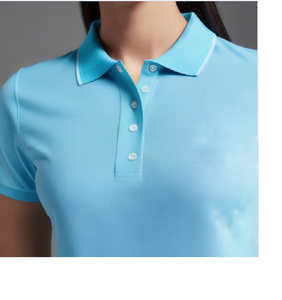 Polo à manches courtes pour femmes 100% coton Top Design Polo à manches courtes d'été pour femmes de haute qualité - Product Image 4