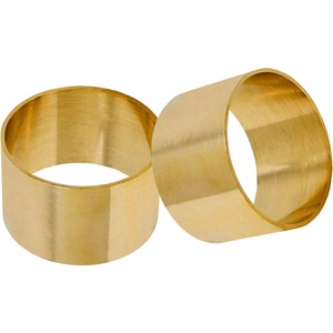 Rond de serviette plaqué or de conception luxueuse de qualité supérieure décor de Table à manger rond de serviette en métal pour les mariages couleur d'été chaude - Product Image 5