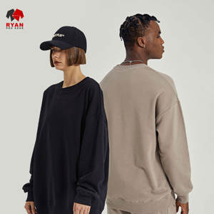 Sweat-shirt personnalisé pour homme, tissu confortable et respirant, impression de logo personnalisée, motif uni - Product Image 3