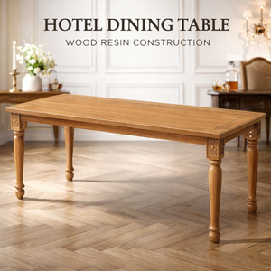 Muebles de Resina para Exteriores, Mesa Plegable de Resina Retro para Comedor, Hotel, Bodas, Banquetes y Eventos - Product Image 1