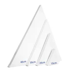 Hochwertiger Dreieck-MDF-Leinwandrahmen Großhandel 280 g Baumwolle Primer dehnbare Leinwand Malerei Kunstzubehör