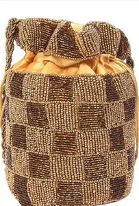 Bolso de Potli DE BODA étnico hecho a mano para mujer único con bordado de trabajo Zari diseño hecho a mano bolsos de muñeca Potli para regalos - Product Image 2