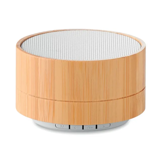 Eco-Friendly Bamboo Wireless Speaker with LED Camping Lanterns-Portable Rechargeable Battery Powered