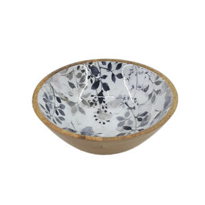 Cuenco de fruta de forma redonda de madera decorativo hecho a mano para utensilios de cocina de mesa ensaladera Hogar y hoteles comida y aperitivos cuencos para servir - Product Image 6