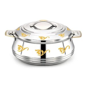 Top vendeur arabe métal Hotpot servant désert chauffe-aliments de table or et argent restaurants et hôtels fournitures - Product Image 1