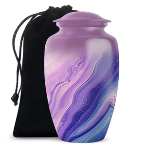 Urnas de Cremación de Metal para Adultos, Suaves y Elegantes, Decorativas para Funerales, para Cenizas Humanas - Product Image 1