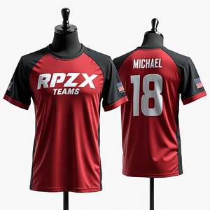 เสื้อกีฬาเล่นซอฟต์บอลสำหรับผู้ชายเสื้อเจอร์ซีย์ตกปลาระบายอากาศได้ดีแห้งเร็วปรับแต่งได้ - Product Image 2