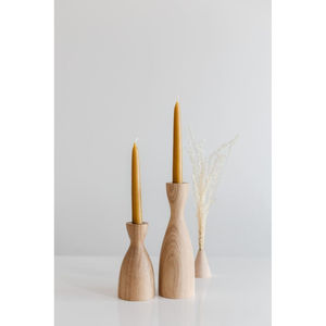 Porte-bougie en bois décoratif à la vente, décoration de table à manger, support de bougie, dernier design de porte-bougie pour usage hôtelier - Product Image 1