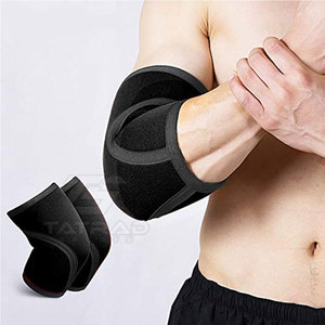 Manchon de protection pour coude OEM Fitness Bodybuilding, en néoprène de haute qualité, coussinet de compression pour coude, protection professionnelle légère - Product Image 3