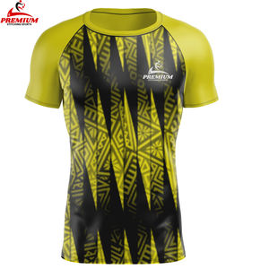 เสื้อยืดรัดรูปแขนสั้นสำหรับผู้ชายเสื้อยืดอัดเข้ารูปแบบพรีเมี่ยม - Product Image 2