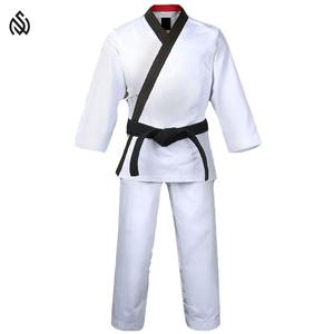 Uniforme de karaté du meilleur fournisseur Couleur solide Quantité en vrac Extensible Respirant Jiu Jitsu Kimono Caractéristique Logo avant Personnalisé - Product Image 1