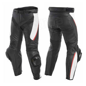 Pantalon en cuir de moto sur mesure pour l'extérieur Design personnalisé OEM pantalon en cuir de course de vélo - Product Image 1