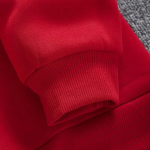 Sudadera con capucha con estampado de poliéster y algodón de alta calidad de estilo otoñal para hombre, pantalones de chándal sólidos con logotipo propio personalizado OEM personalizado - Product Image 3