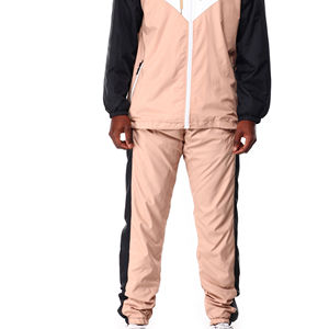 Chándal de hombre de talla grande de alta calidad al por mayor con logotipo personalizado, ropa deportiva unisex de invierno transpirable cortavientos, sudaderas con capucha y pantalones - Product Image 2