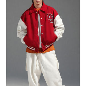 Chaqueta Universitaria de Béisbol Letterman para Hombre, Chaqueta Universitaria de Invierno con Botones, Chaqueta Universitaria Holgada de Béisbol para Hombre - Product Image 1