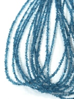 Perles facettées de 6 mm en apatite bleue néon naturelle de qualité supérieure, revêtues de quartz diamanté Herkimar, certifiées AIGS pour la fabrication de bijoux