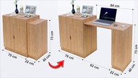 Table à manger pliante extensible en acier robuste de 48 mm de la marque Vietnam Aodeli, au design moderne pour une utilisation hôtelière, gain de place