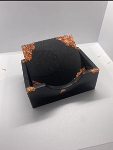 Dessous de verre en bois et en résine époxy avec logo vintage personnalisé Dessous de verre en résine pour boissons Dessous de plat et tapis de table - Product Image 6