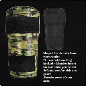 Protège-coudes en cuir PU de qualité supérieure avec protection en plastique solide Coussinets de frappe de cricket confortables pour le sport - Product Image 5