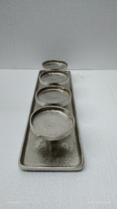 เชิงเทียนโลหะเงินพิเศษสำหรับตกแต่งคริสต์มาสและตกแต่งบ้าน - Product Image 2