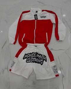 Wholesale Custom Two Piece Windbreaker <b>Shorts</b> And Jacket Set Nylon 100% Polyester Streetwear Windbreaker Tracksuit Sets For Fall - Product Image 6