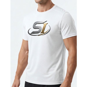 Camisetas de Hombre de Corte Regular con Estampado Duradero, Tejido de Poliéster/Algodón Ecológico, Secado Rápido, Transpirable, Costuras Premium - Product Image 6