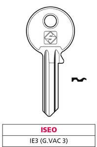 กุญแจทองเหลือง Ie3 (g. Vac 3) Iseo - Product Image 1
