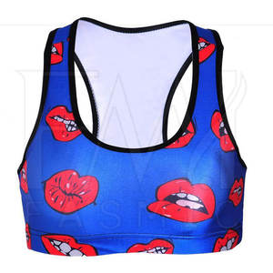 Sujetador de sublimación sublimada a prueba de golpes Sujetador de mujer de material con tela de poliéster 100% personalizable - Product Image 2