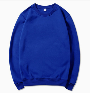 Sweat à capuche pour homme, col rond, manches longues, tissu gaufré uni, nouvelle collection automne-hiver, coupe ample, en polyester/coton éponge - Product Image 6