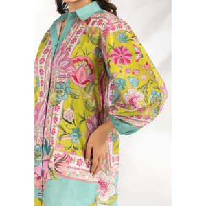 Ensemble coordonné bohème imprimé à chevrons IPST-77153, ensemble 2 pièces short et haut court au-dessus du genou pour le printemps/été - Product Image 5