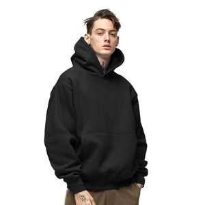 High Quality 100% Cotton Unisex Hoodie for <b>Men</b> Heavy Hoodie Pullover Sweatshirt Custom Logo French Terry Blank Hoodies - Product Image 5