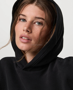 Premium femmes Jersey décontracté écologique surdimensionné à capuche 300 grammes automne pull brodé soie doublé col respirant - Product Image 5