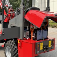 Batteriebetriebener Elektrischer Frontlader 0,8 Tonnen Wartungsfrei Kompakt mit Fernüberwachung für Fabrikhof und Außenarbeiten