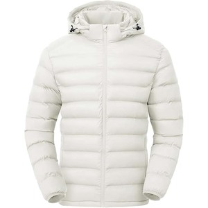 Veste matelassée pour homme tendance, design tendance, mode d'hiver, décontractée, à capuche, couleur personnalisée, unie, antibactérienne, respirante, 100% - Product Image 1