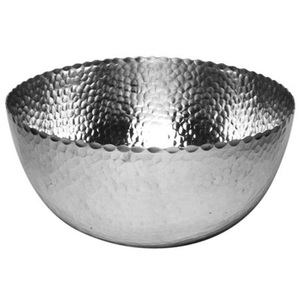 Tazón de servir de forma redonda de metal martillado multiusos para frutas y ensaladas, postres y ensaladas con metal de alta calidad - Product Image 1