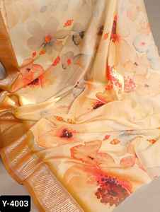 Sari indio de seda de diseñador de color rosa con hermosa secuencia de bordado, borde de trabajo, Sari de seda Tussar de alta calidad - Product Image 3