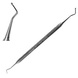 ช้อนขุดแบบสองด้าน SurgiMac # 3 (2มม.) 1/แพ็ค เครื่องมือมาตรฐานสแตนเลสแบบแมนนวล ได้รับการรับรองมาตรฐาน CE ระดับ I - Product Image 1