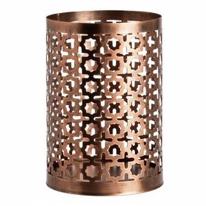 Wholesale Handmade Iron Metal Moroccan Geometric Cutout Votive <b>Tea</b> Light <b>Candle</b> Holder Lantern Antique Copper Finish Home Decor - Product Image 1