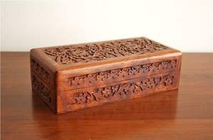 Pafu Ramadan Addition Box Mubarak Home Decor Islamic Eid Gift Rectangle <b>Wooden</b> <b>Crate</b> Eco-Friendly Multifunction Storage Box - Product Image 2