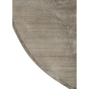 Alfombra Kavi Azul de Lana y Viscosa Anudada a Mano, Color Sólido, Modelo Esk-1581 para Uso Doméstico - Product Image 4