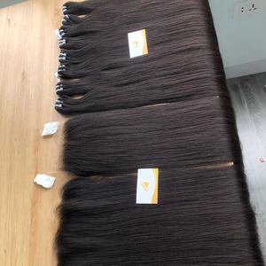Prix de gros 100% Cheveux vierges vietnamiens non Remy naturels lisses en mèches style ondulé Extensions de tissage de cheveux Toutes les couleurs Minh Hair - Product Image 1